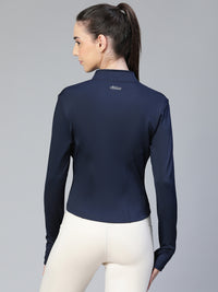 Sculpt Crop Jacket Navy