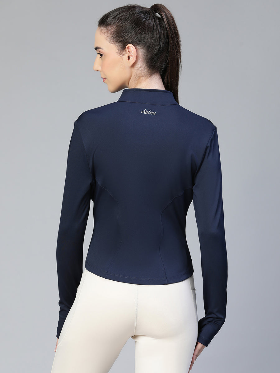 Sculpt Crop Jacket Navy