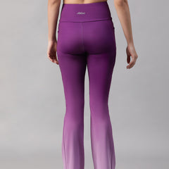 Dual Tone Flare Pant Purple
