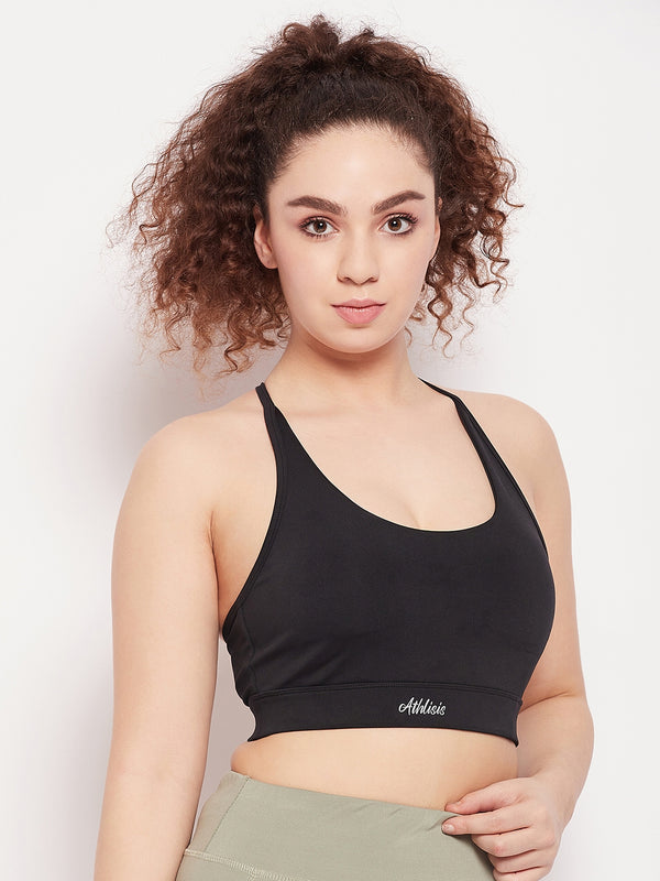 Triangle Apex Sports Bra Black