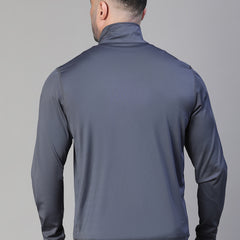 Basic Zipper Jacket Gray