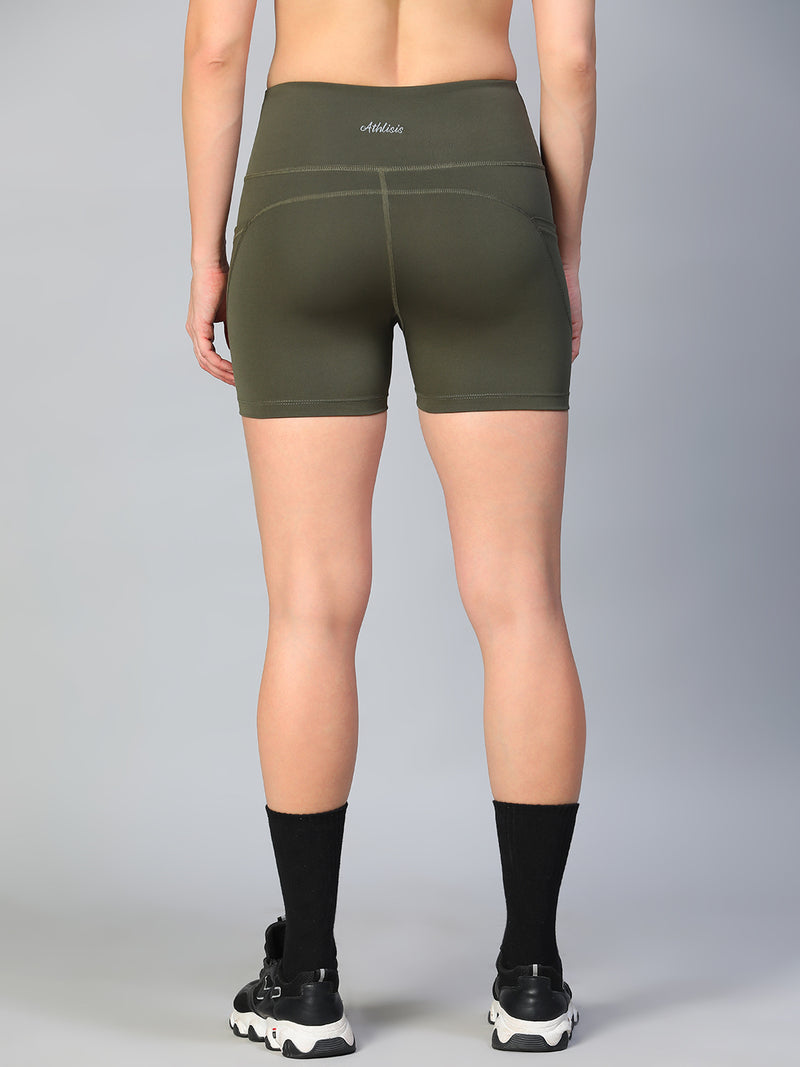 Aura Training Shorts Olive