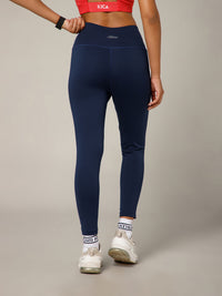 Laser Cut Leggings Navy