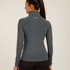 Midriff Crop Jacket Grey