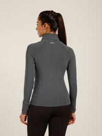 Midriff Crop Jacket Grey