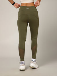 Vapor Mesh Legging Olive
