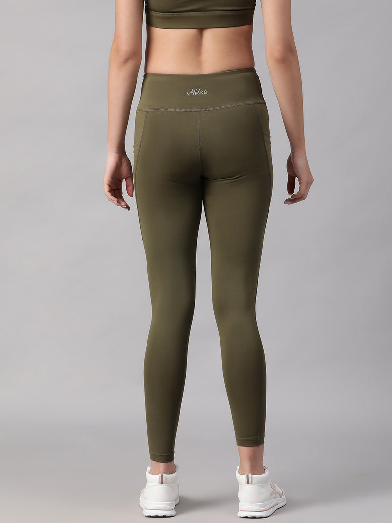 V-Front Legging Olive