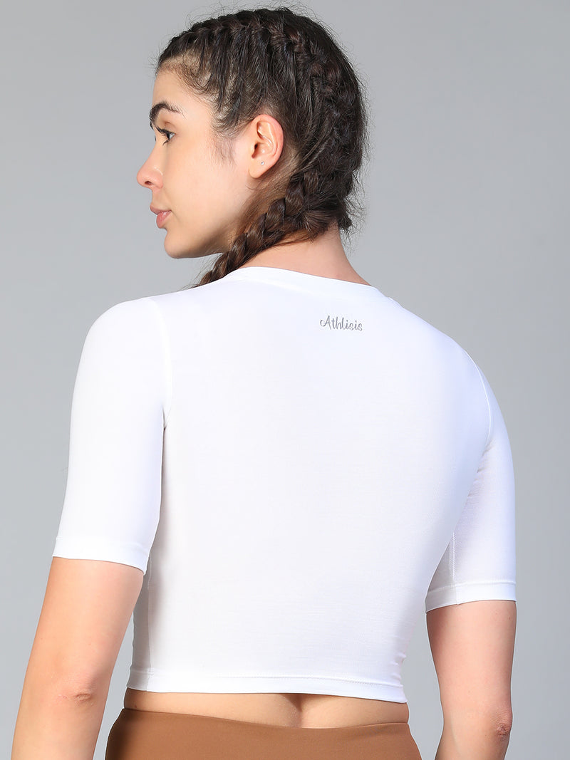 Essential Crop Top White