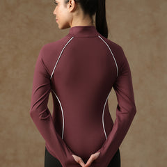 Flow Piping Jacket Maroon