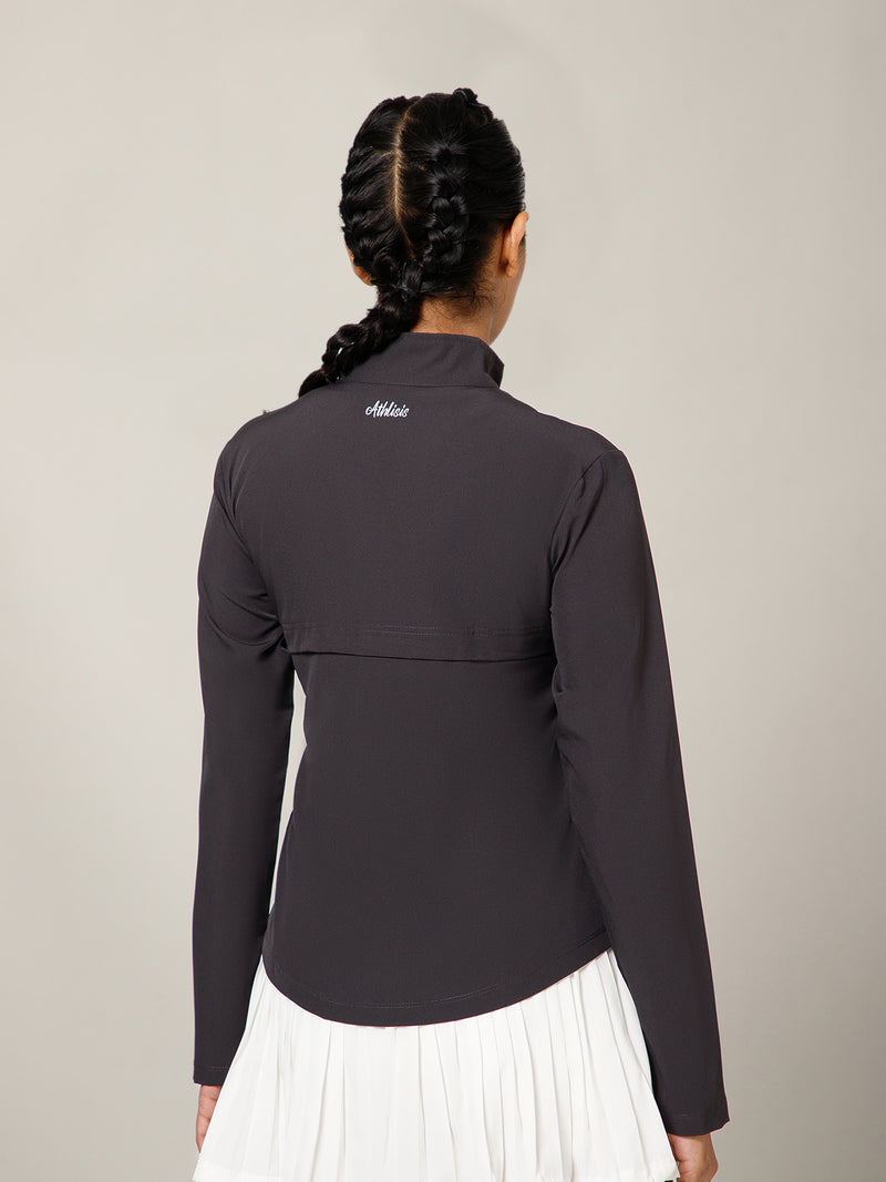 NS Staple Zip Jacket Charcoal