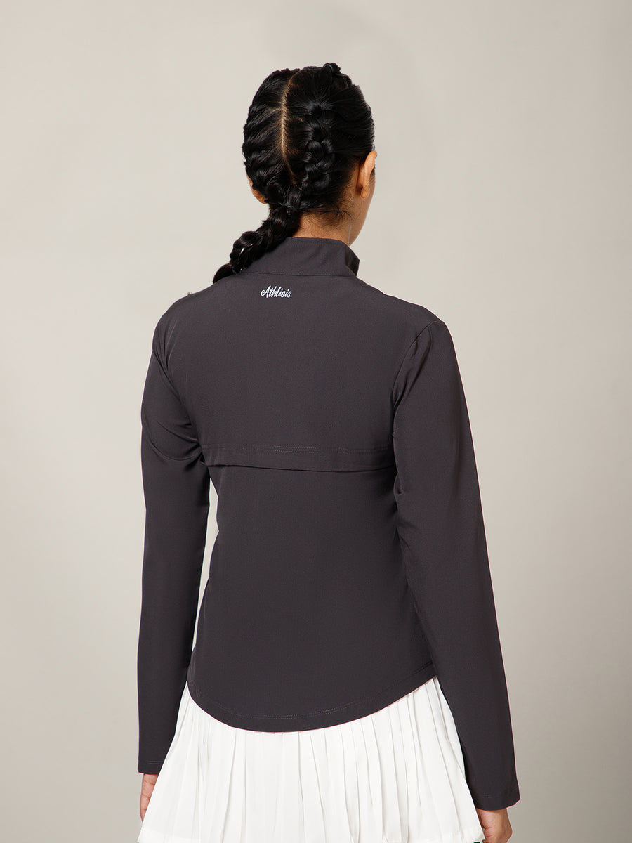 NS Staple Zip Jacket Charcoal