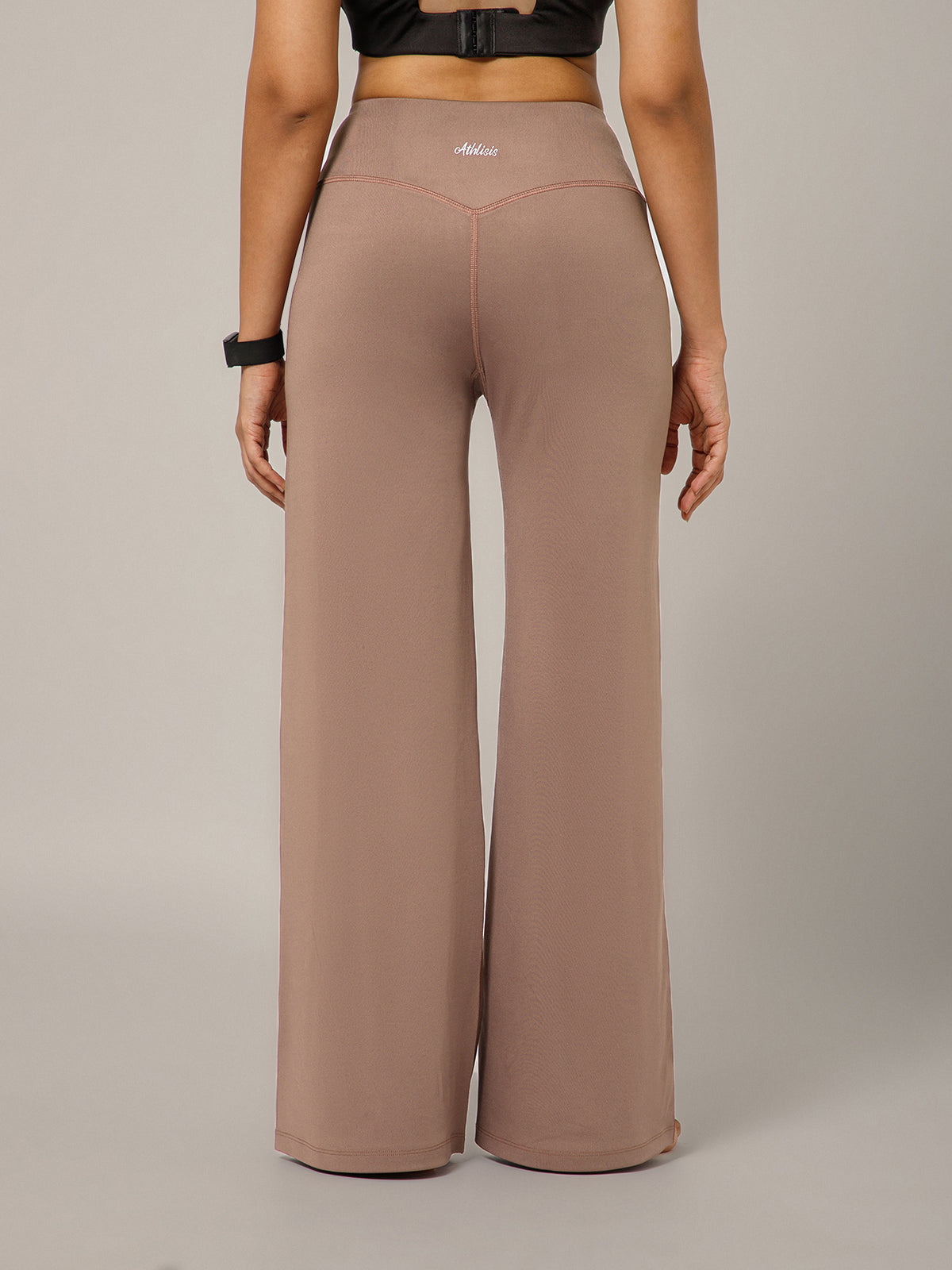 On The Go Wide Flare Pant Brown