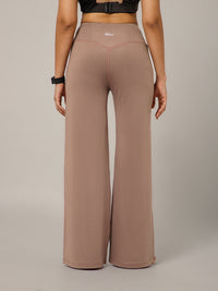 On The Go Wide Flare Pant Brown