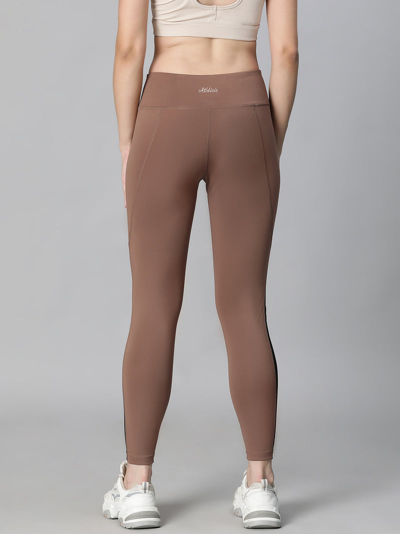 Streamline Panel Legging Tan