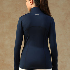 Ergonomic Seam Zip Jacket Navy