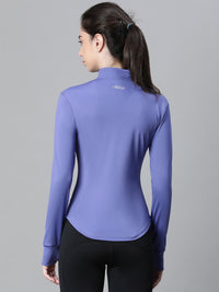 Contour Crop Jacket Purple