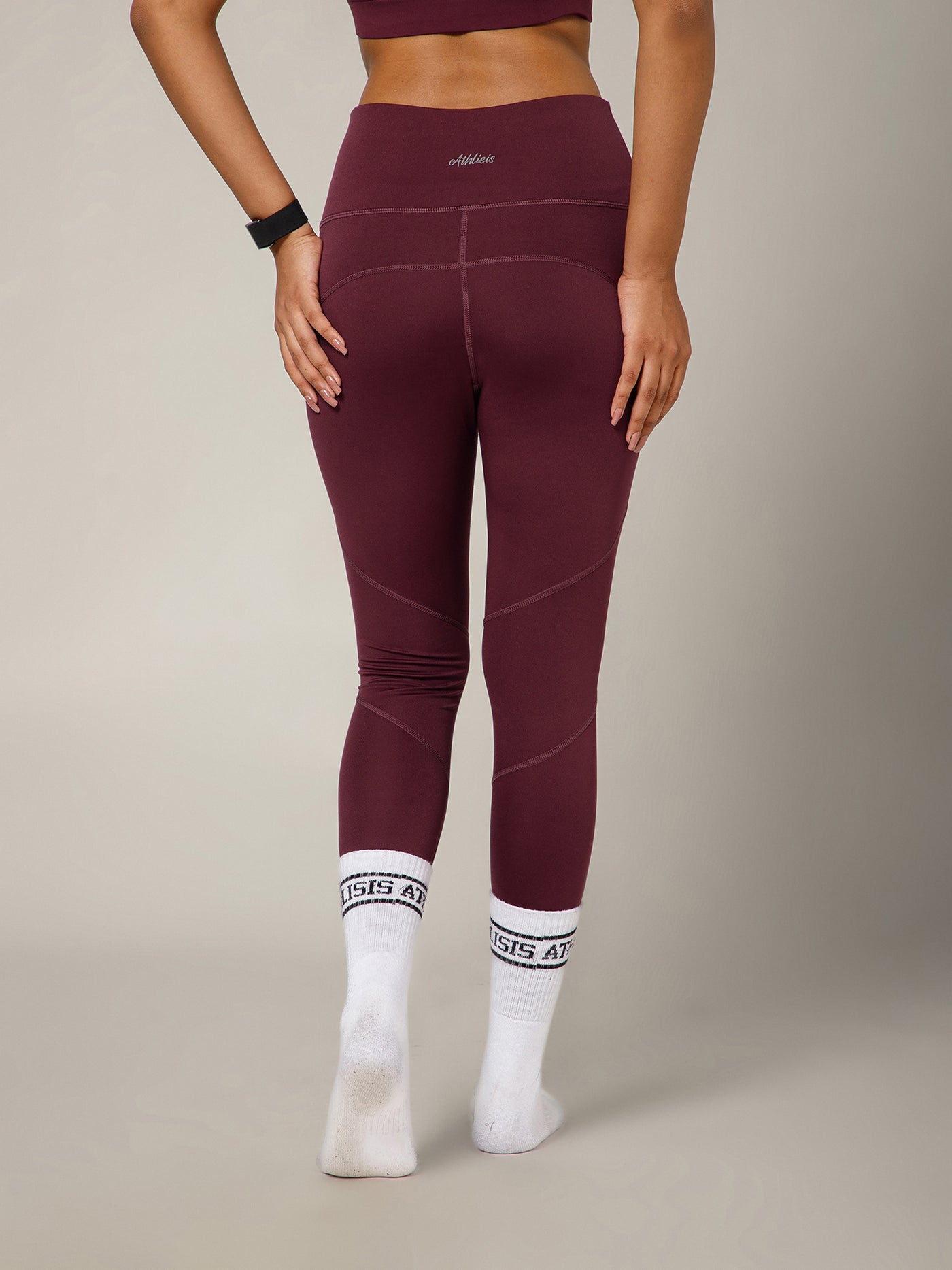 Adapt Seam Leggings Maroon