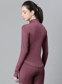 Contour Crop Jacket Mauve