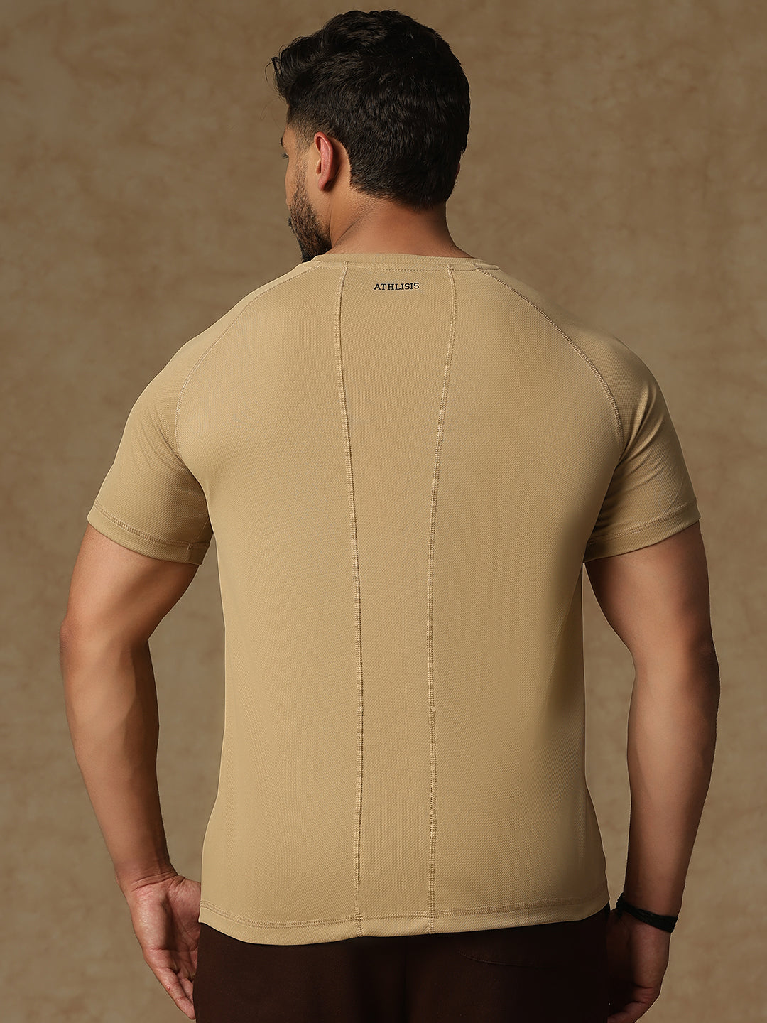 Back Panel T-Shirt Beige