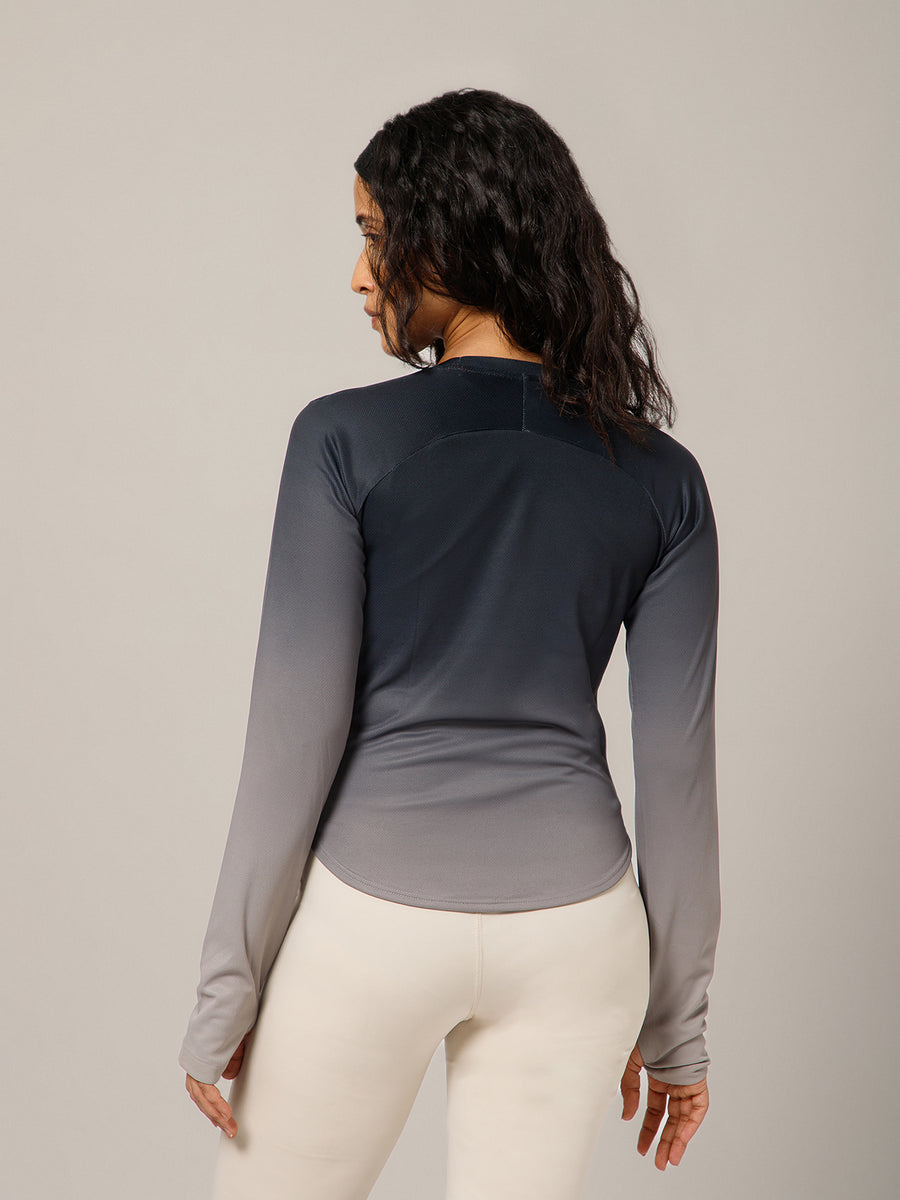Dual Tone Full Sleeve T-Shirt B&W