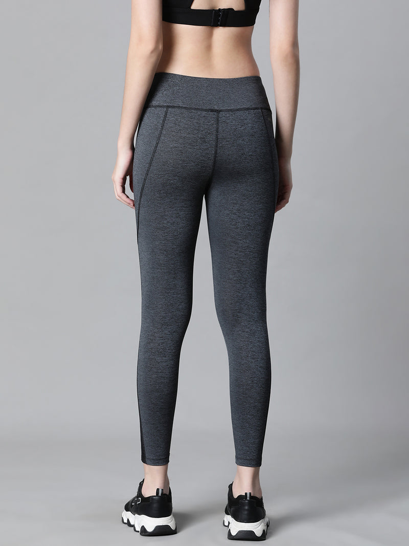 Streamline Panel Legging Gray Melange