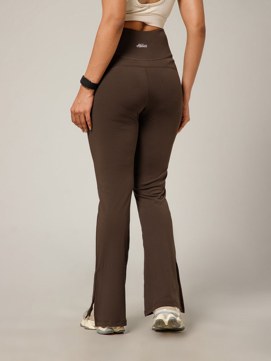 V-Shape Flare Pant Chocolate