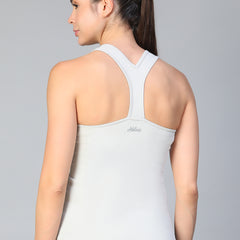 Y-Back Tank Top Light Gray