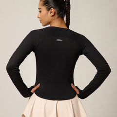 Bodycon Thumbhole T-shirt Black