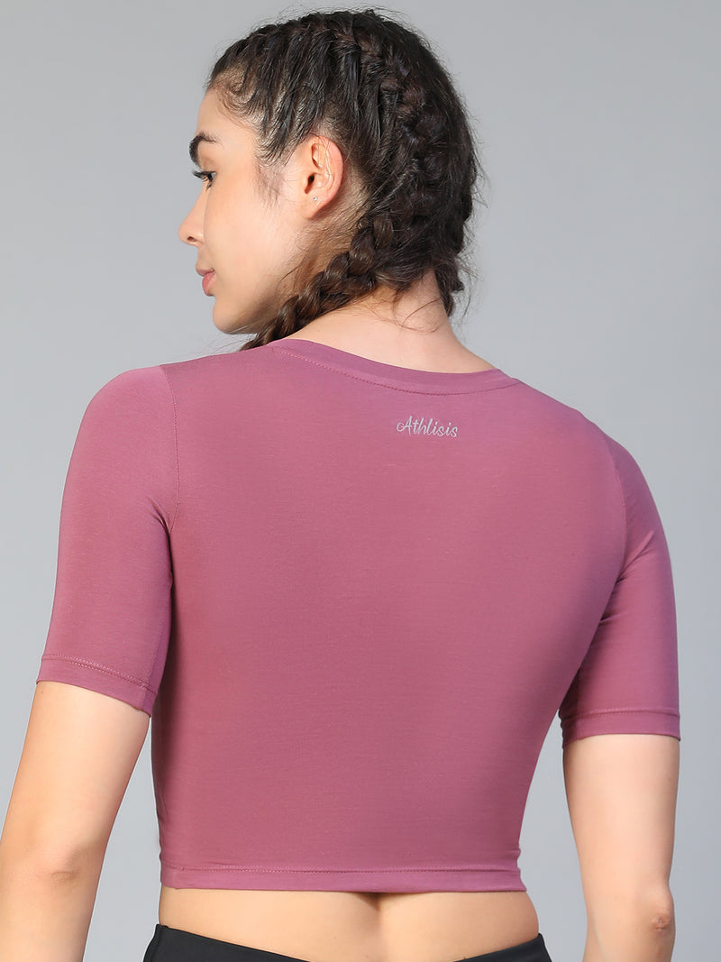 Essential Crop Top Mauve