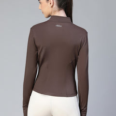 Sculpt Crop Jacket Brown