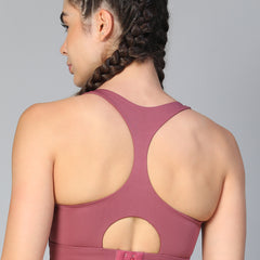 Teardrop Racer Bra Mauve