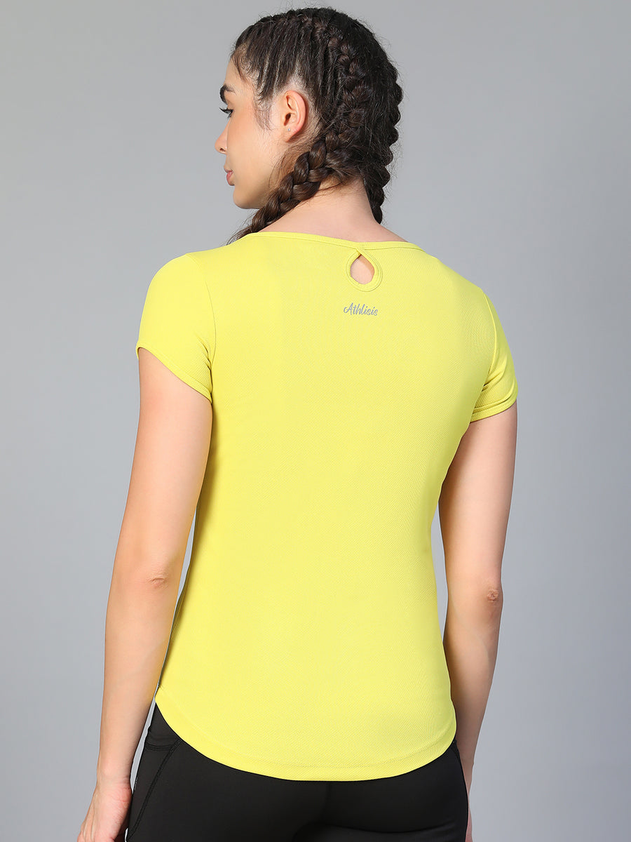 Keyhole T-shirt Apple Green