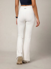 V-Shape Flare Pant White