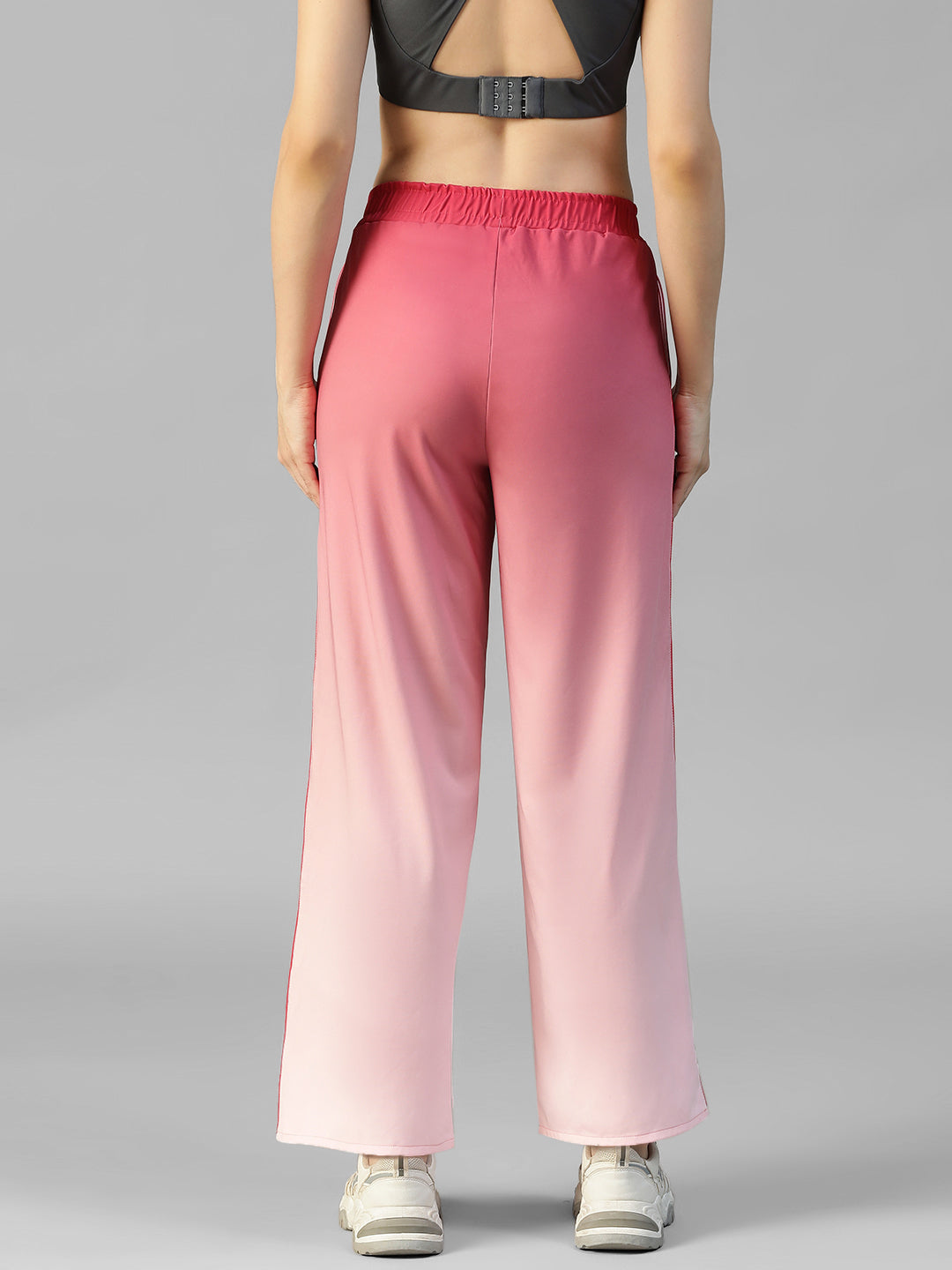 Flow Piping Dual Tone Sweatpants Pink