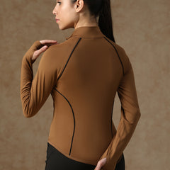Flow Piping Jacket Tan