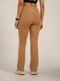 Defined Seam Flare Pant Tan