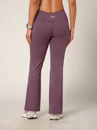 Ribbed Flare Pant Purple