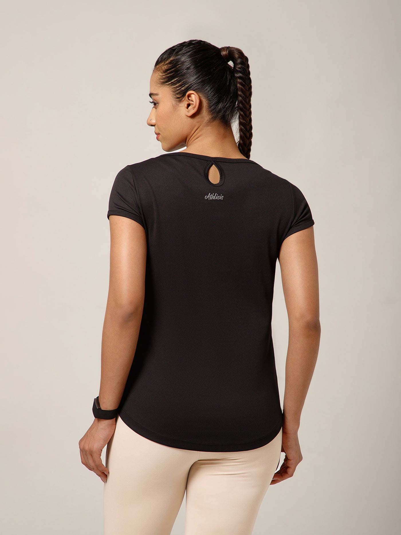 Keyhole T-shirt Black