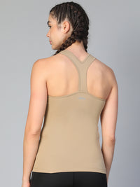 Y-Back Tank Top Tan