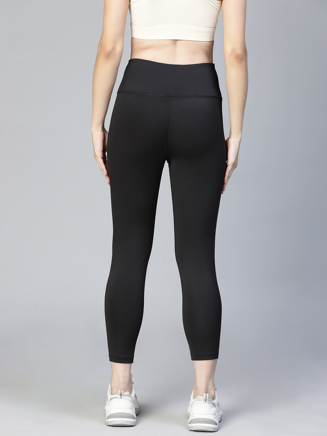 Laser Cut Leggings Black