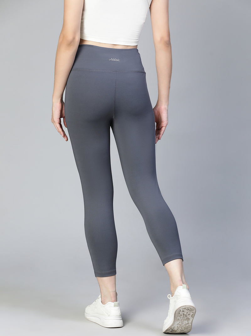Laser Cut Leggings Gray