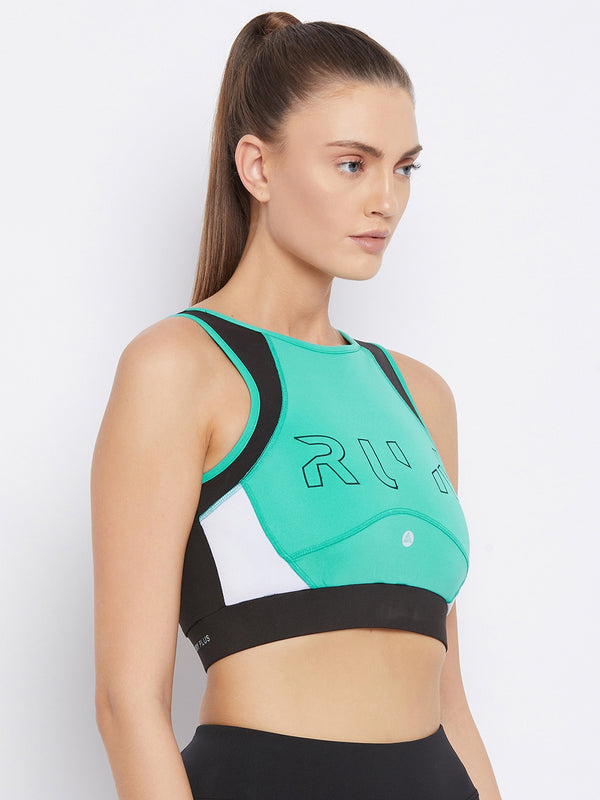 Run Sports Bra Green