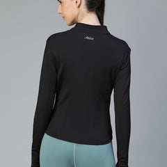 Sculpt Crop Jacket Black