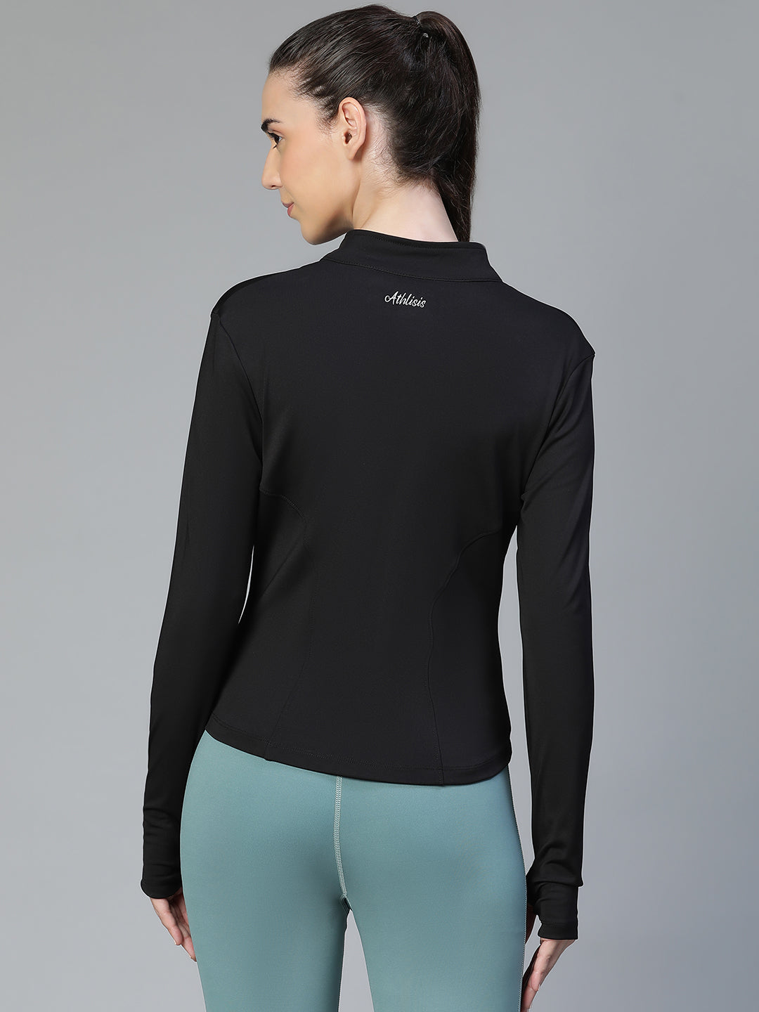 Sculpt Crop Jacket Black