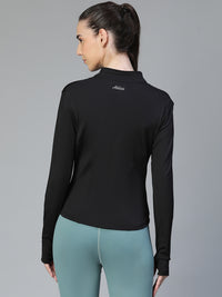 Sculpt Crop Jacket Black
