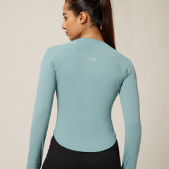 Bodycon Thumbhole T-shirt Ice Blue