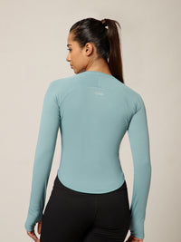 Bodycon Thumbhole T-shirt Ice Blue