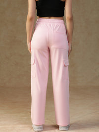 Pleated Cargo Pants Pink