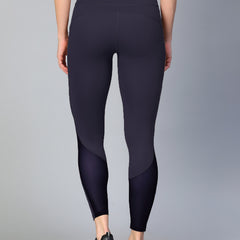 Mesh Panel Pocket Leggings Navy