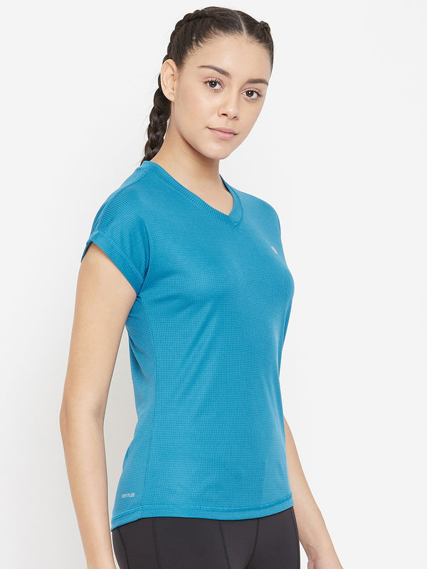 Radiant V-Neck T-Shirt Blue